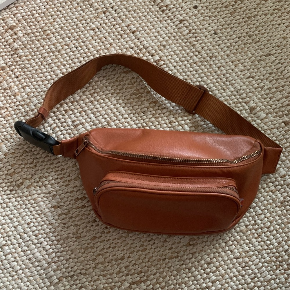 Kibou Vegan Leather Belt Bag with Accessories (diaper bag)